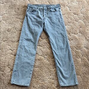 Men’s Levi 501 black wash jeans 31x30